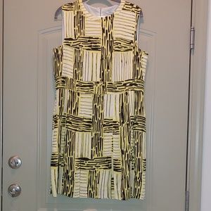 Diane von Furstenberg Silk Yellow/Black Dres
